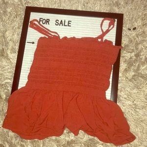 Tube top with straps